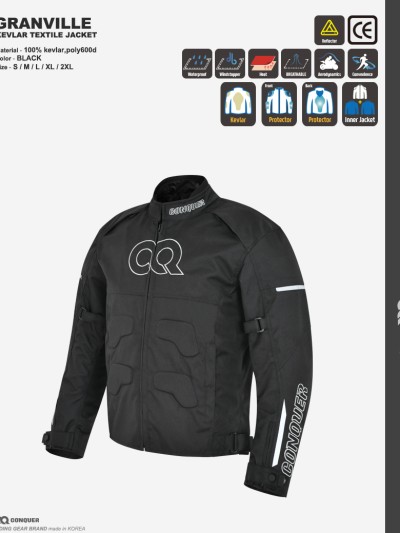 CQ GRANVILLE KEVLAR JACKET (컨쿼 그랜빌 케블라 자켓)