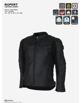 CQ RUPERT LEATHER JACKET (컨쿼 루퍼트 가죽 자켓)