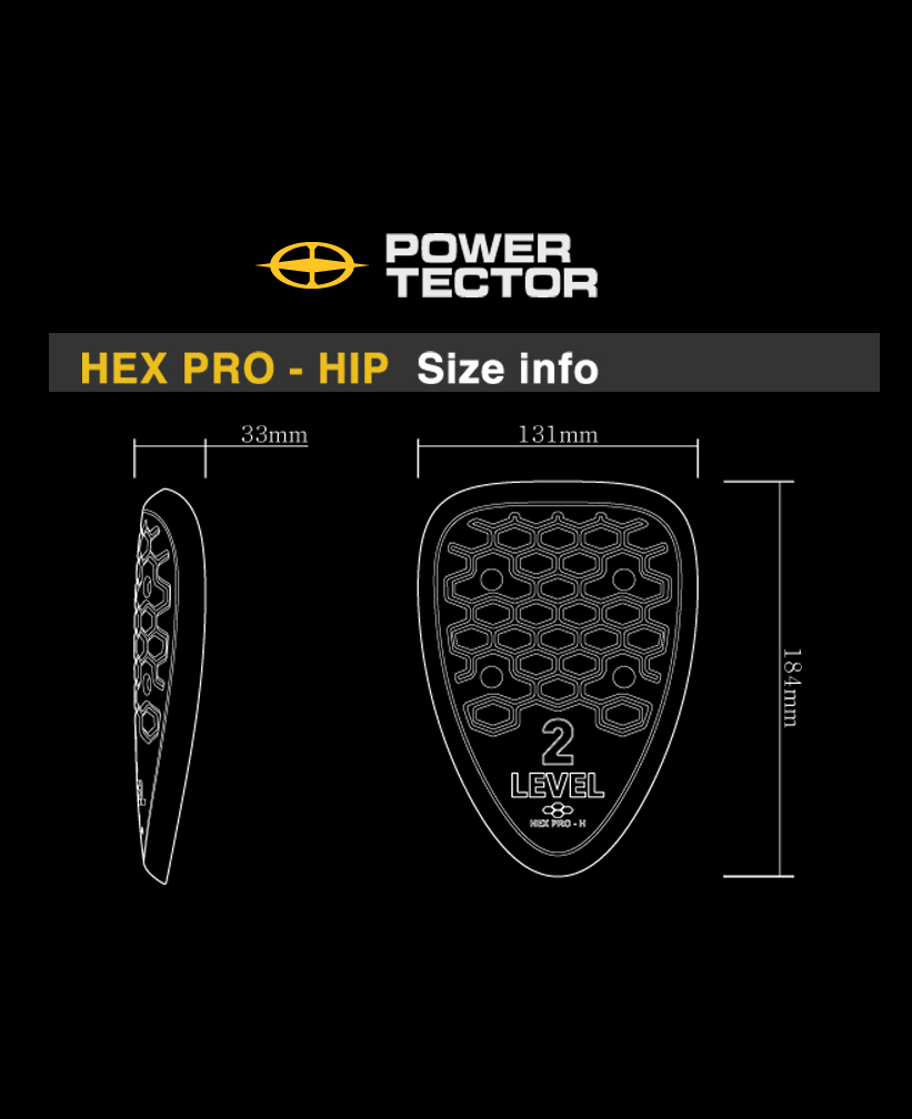 POWERTECTOR CE 2 HEX PRO- H (CE LEVEL 2 파워텍터 헥사 프로 골반보호대)