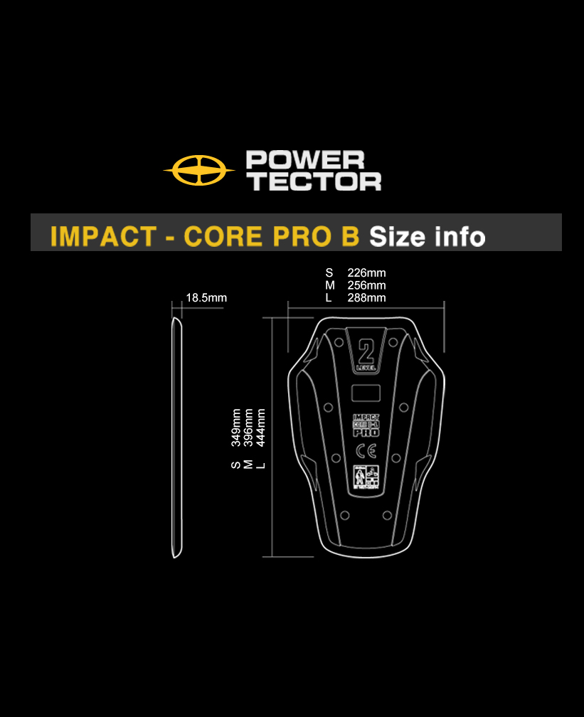 POWERTECTOR CE 2 IMPACTCORPRO B (CE LEVEL 2 파워텍터 임펙트 코어 프로 등보호대)