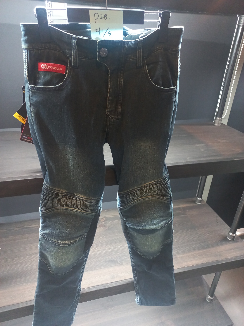 [반품,환불X 무료배송 단종 50%이상  할인 제품]  CQ RICHMOND KEVLAR JEANS(컨쿼 리치몬드 케블라 라이딩진)