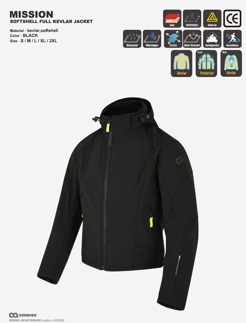 CQ ULTIMATE SOFTSHELL MISSION JACKET (컨쿼 얼티메이트 소프트쉘 미션 자켓)