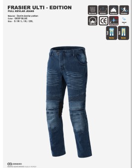 2024 CQ FRAISER ULTI-EDITION FULL KEVLAR JEANS(컨쿼 프레이져 얼티에디션 케블라 라이딩진)