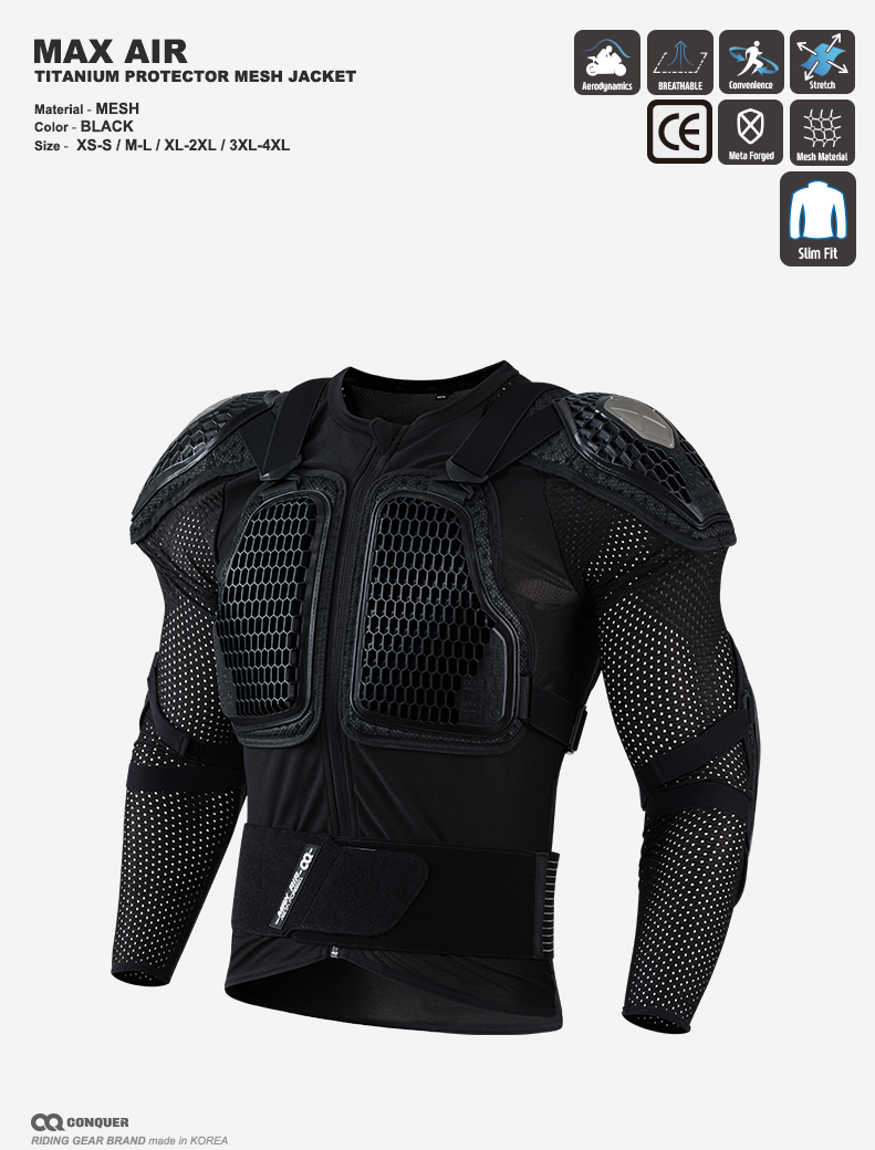 CQ MAX AIR FULL MESH JACKET (컨쿼 맥스 에어 풀메쉬 자켓)