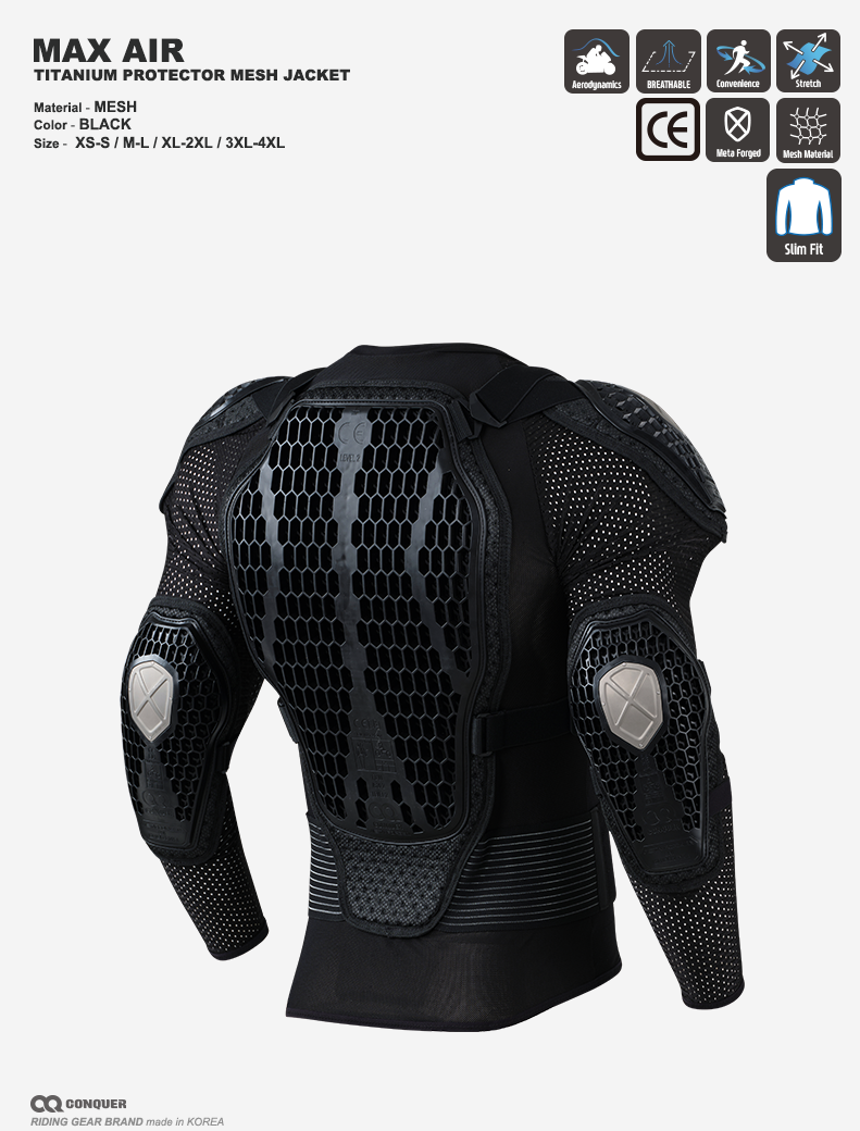 CQ MAX AIR FULL MESH JACKET (컨쿼 맥스 에어 풀메쉬 자켓)