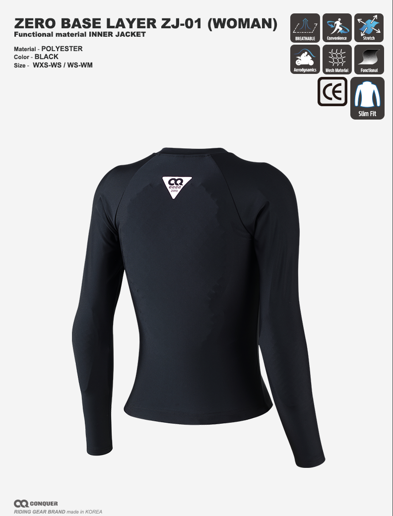 CQ ZERO ZJ-01 ZERO BASE WOMEN'S INNER PROTECTOR (컨쿼제로 제로베이스 여성 이너프로텍터)