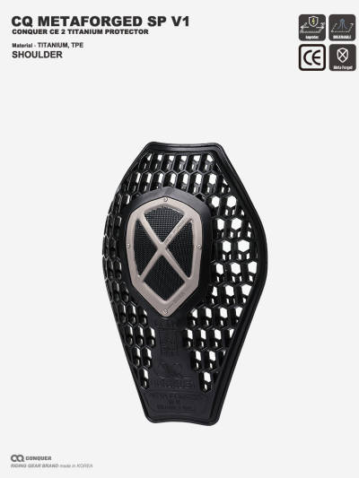 CQ CE LEVEL 2 METAFORGED SP V1 TITANIUM SHOULDER PROTECTOR (컨쿼 CE 레벨 2 메타포지드 티타늄 어깨 프로텍터 1세트)