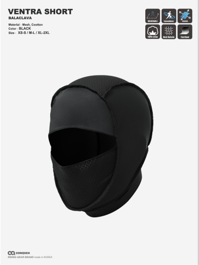 CQ VENTRA SHORT BALACLAVA  (컨쿼 벤트라 숏 바라클라바)
