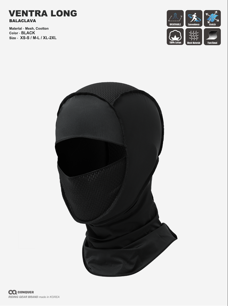 CQ VENTRA LONG BALACLAVA (컨쿼 벤트라 롱 바라클라바)