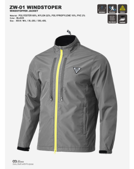 CQ ZERO ZW-01 WINDSTOPPER JACKET - GRAY (컨쿼 제로 ZW-01 윈드스토퍼 자켓 그레이)