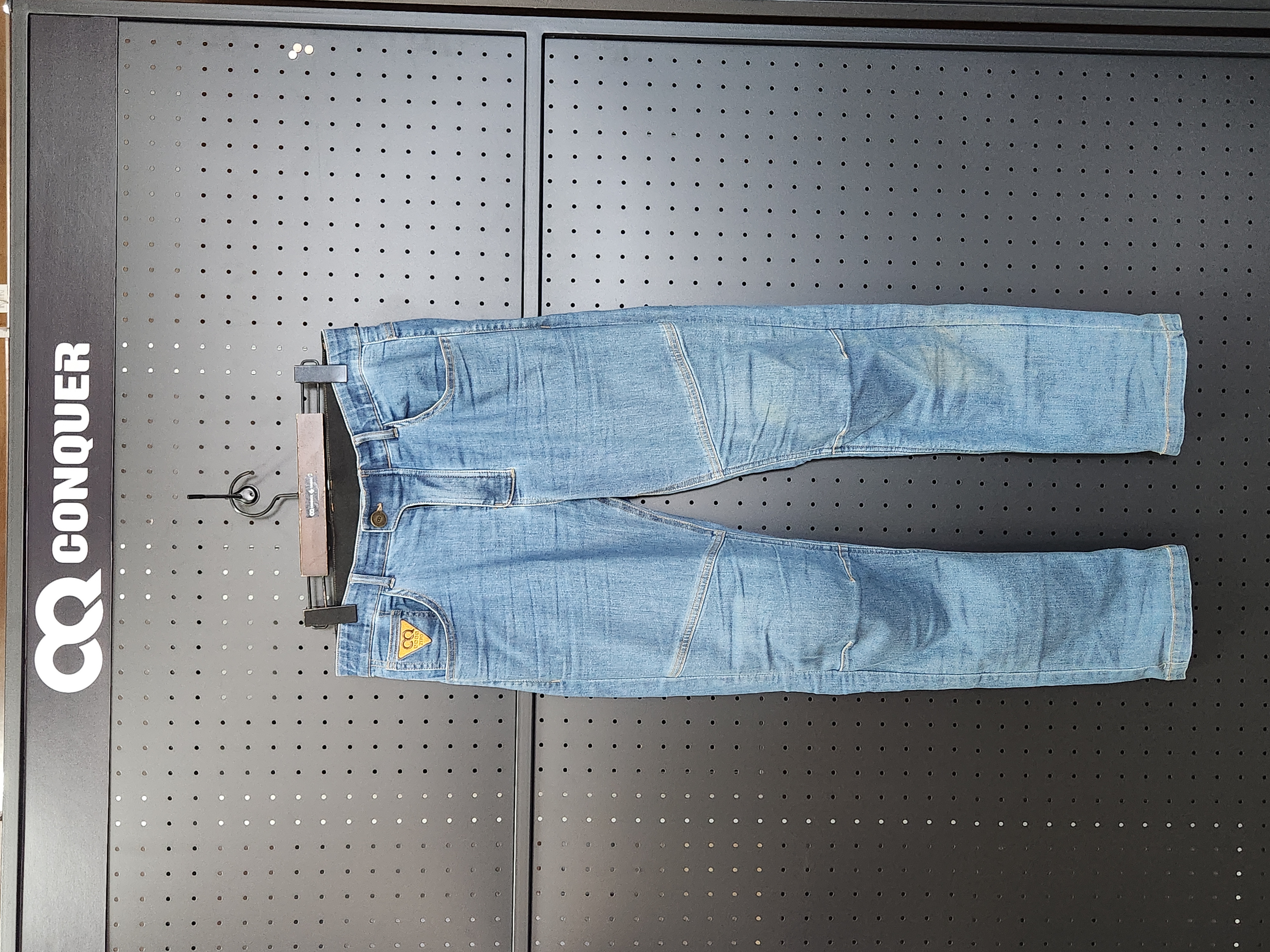 [교환/환불X]CQ ZERO ZP-01 SLIM FIT CORDURA DENIM JEANS LIGHT BLUE (컨쿼 제로 슬림핏 코듀라 데님진 라이트블루) L 사이즈
