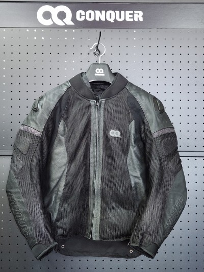 [교환/반품X]CQ CAMBIE ULTI-EDITION KEVLAR LEATHER MESH JACKET (컨쿼 캠비 얼티-에디션 케블라 가죽 메쉬 자켓)