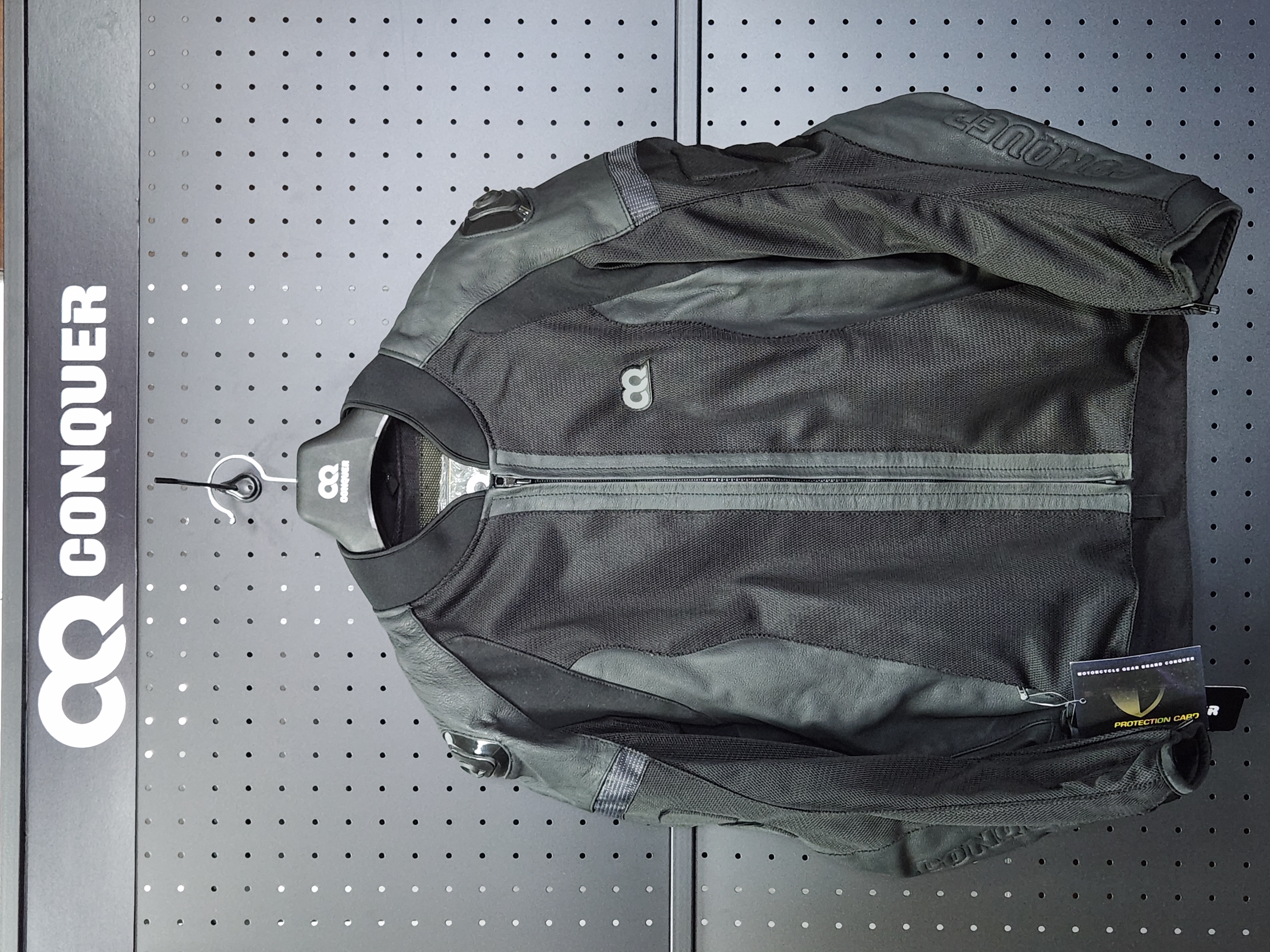 [교환/환불X]CQ CAMBIE ULTI-EDITION KEVLAR LEATHER MESH JACKET (컨쿼 캠비 얼티-에디션 케블라 가죽 메쉬 자켓)