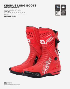 CRONOS LONG BOOTS RED