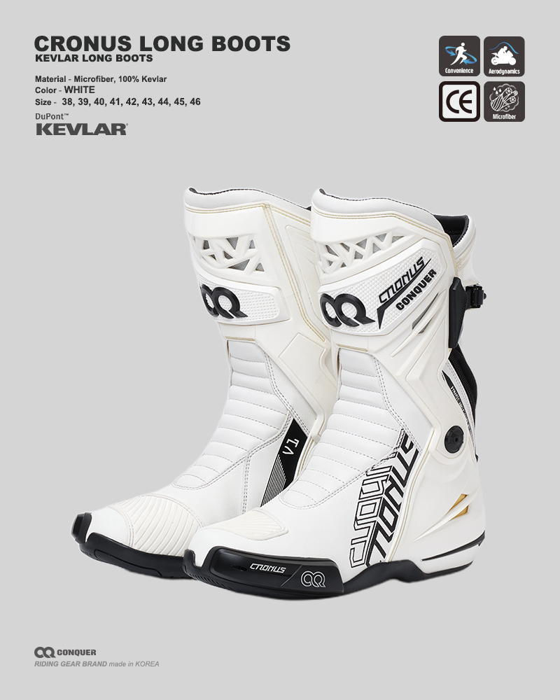CRONOS LONG BOOTS WHITE