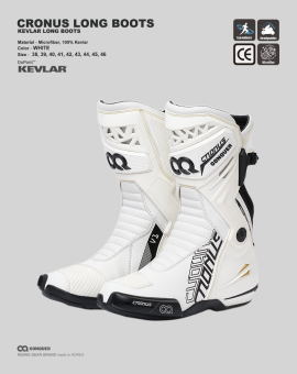 CRONOS LONG BOOTS WHITE