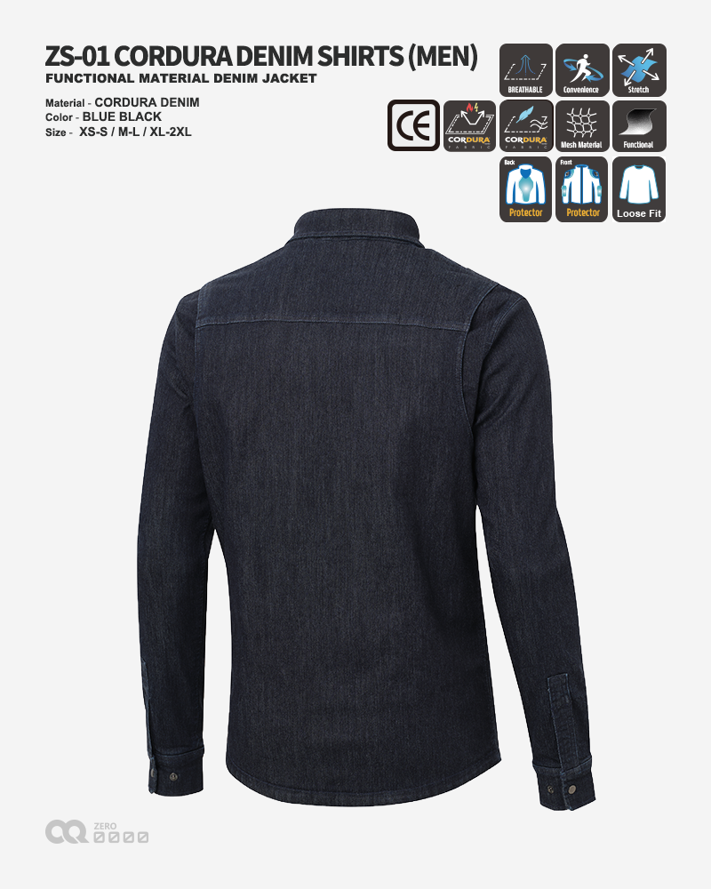 CQ ZERO ZS-01 CORDURA DENIM SHIRTS 코듀라 데님 셔츠